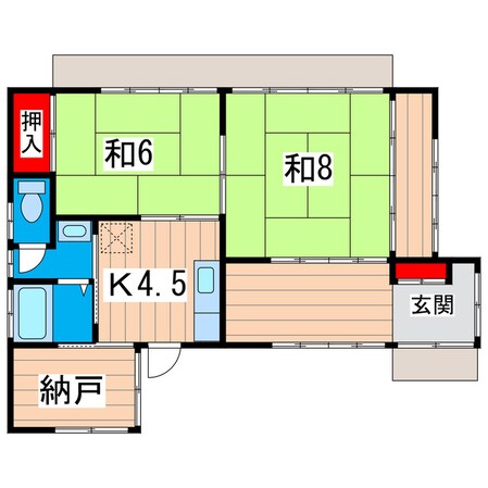 高鈴町鈴木貸家の物件間取画像